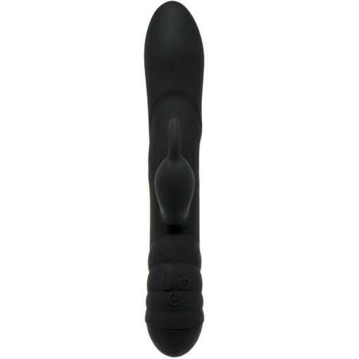 ADRIEN LASTIC - TWISTER MASAJEADOR VIBRADOR Y ROTADOR RABBIT NEGRO - Imagen 5