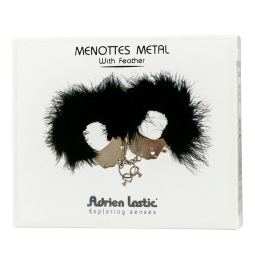 ADRIEN LASTIC - ESPOSAS METAL CON PLUMAS NEGRO - Imagen 3