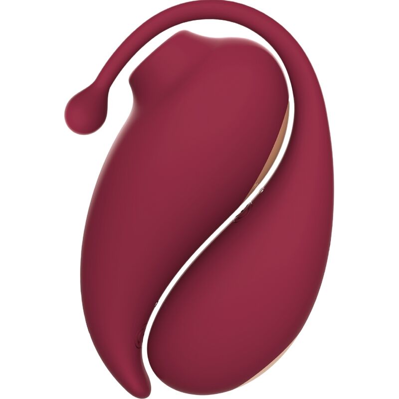 ADRIEN LASTIC - INSPIRATION SUCCIONADOR CLÍTORIS + HUEVO VIBRADOR ROJO - APP GRATUITA - Imagen 2