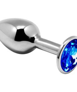 ALIVE - ANAL PLEASURE MINI PLUG METAL AZUL TALLA L