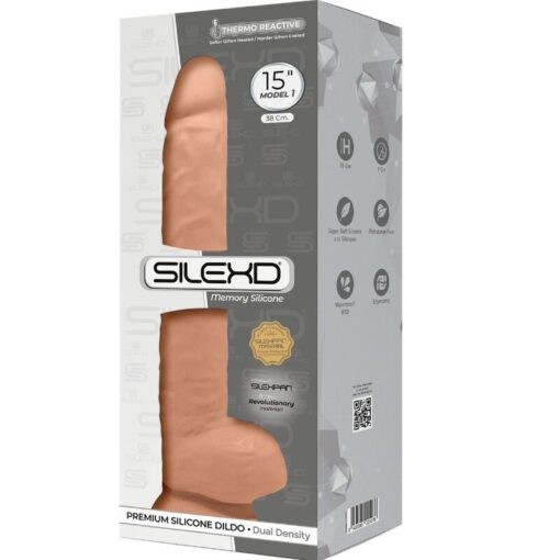 SILEXD - MODELO 1 PENE REALÍSTICO SILICONA PREMIUM SILEXPAN 38 CM - Imagen 3