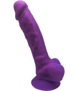 SILEXD - MODELO 1 PENE REALISTICO SILICONA PREMIUM SILEXPAN VIOLETA 17.5 CM