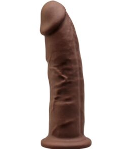SILEXD - MODELO 2 PENE REALISTICO SILICONA PREMIUM SILEXPAN MARRON 23 CM