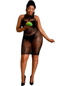 MOONLIGHT - MODELO 6 VESTIDO NEGRO TALLA UNICA / PLUS SIZE