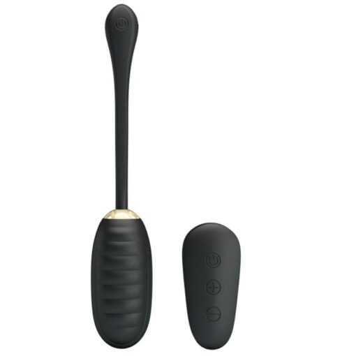 PRETTY LOVE - DOREEN HUEVO VIBRADOR DE LUJO RECARGABLE NEGRO CONTROL REMOTO - Imagen 4