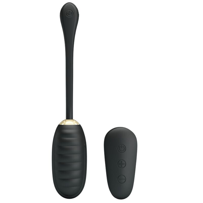 PRETTY LOVE - DOREEN HUEVO VIBRADOR DE LUJO RECARGABLE NEGRO CONTROL REMOTO - Imagen 4