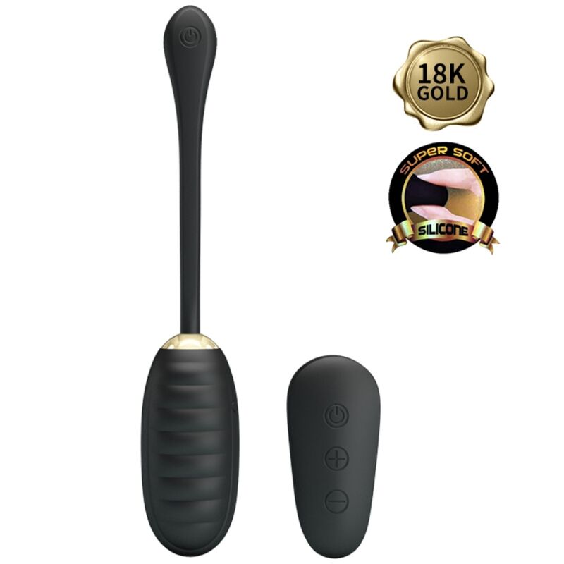 PRETTY LOVE - DOREEN HUEVO VIBRADOR DE LUJO RECARGABLE NEGRO CONTROL REMOTO - Imagen 2