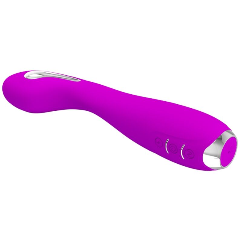 PRETTY LOVE - HECTOR VIBRADOR ELECTROSHOCK RECARGABLE  IMPERMEABLE MORADO - Imagen 3