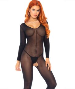 LEG AVENUE - BODYSTOCKING NEGRO MANGA LARGA
