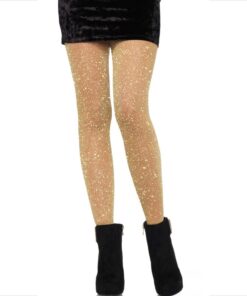 LEG AVENUE - MEDIAS TRANSPARENTES DORADAS
