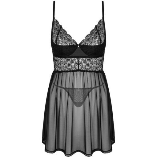 OBSESSIVE - CHEMERIS SET BADYDOLL  TANGA XS/S - Imagen 5