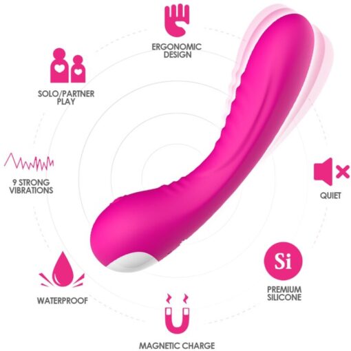ARMONY - LEGEND VIBRADOR SILICONA FUCSIA - Imagen 2