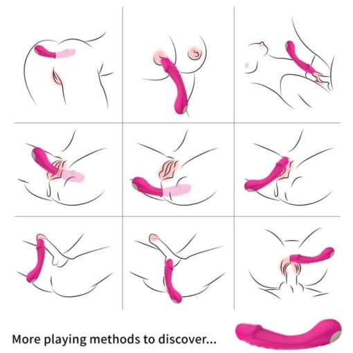 ARMONY - DILDO VIBRADOR PUNTO G SILICONA FUCSIA - Imagen 5