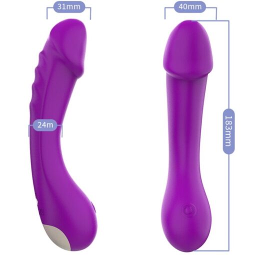 ARMONY - DILDO VIBRADOR PUNTO G SILICONA VIOLETA - Imagen 2