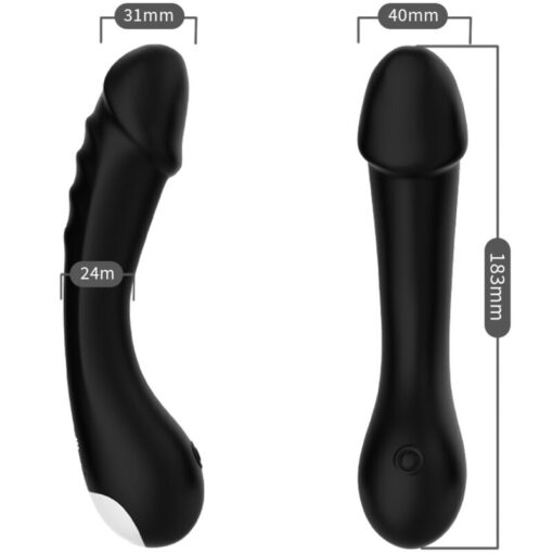 ARMONY - DILDO VIBRADOR PUNTO G SILICONA NEGRO - Imagen 2