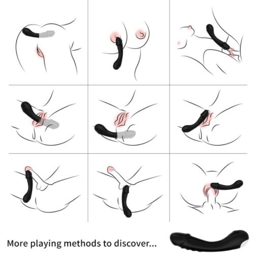 ARMONY - DILDO VIBRADOR PUNTO G SILICONA NEGRO - Imagen 5