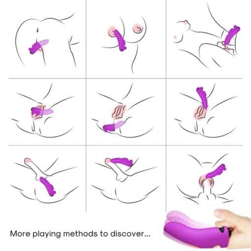 ARMONY - AURORA VIBRADOR DEDAL VIOLETA - Imagen 4