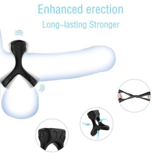 ARMONY - ANILLO VIBRADOR  MULTIPOSICIÓN NEGRO - Imagen 5