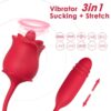 ARMONY - ROSA 3 EN 1, ESTIMULADOR, ONDAS ESTIMULADORAS Y UPDOWN CON COLA ROJO