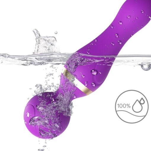 ARMONY - FREEZA MASAJEADOR  VIBRADOR CABEZA FLEXIBLE NEGRO - Imagen 2