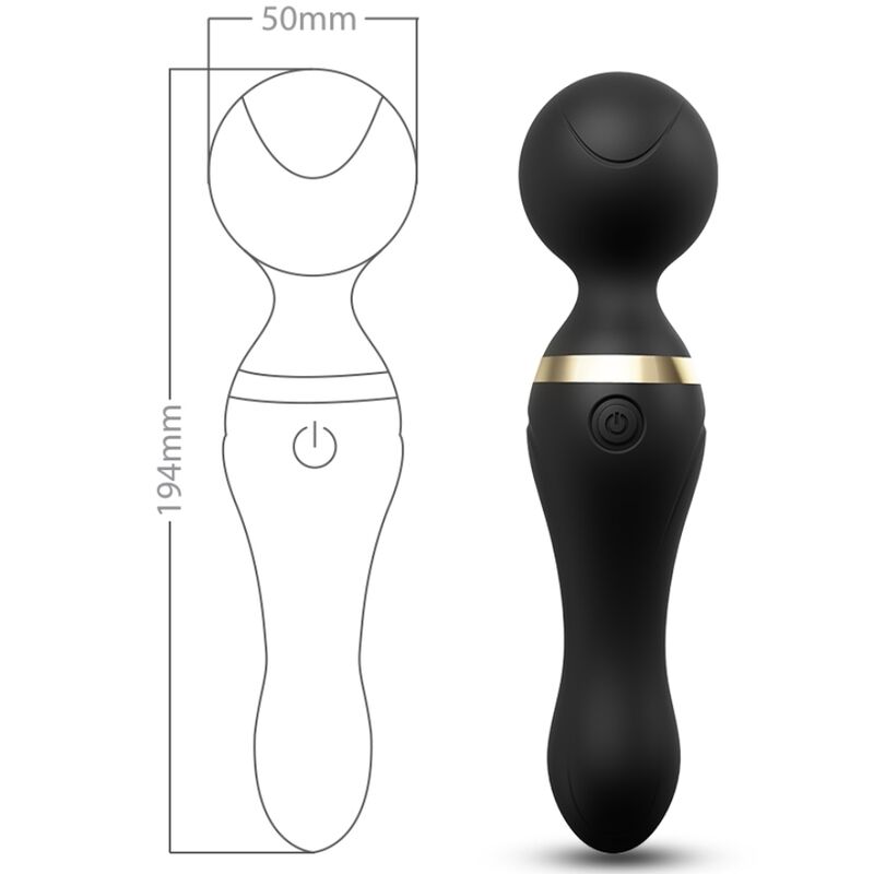 ARMONY - FREEZA MASAJEADOR  VIBRADOR CABEZA FLEXIBLE VIOLETA - Imagen 3