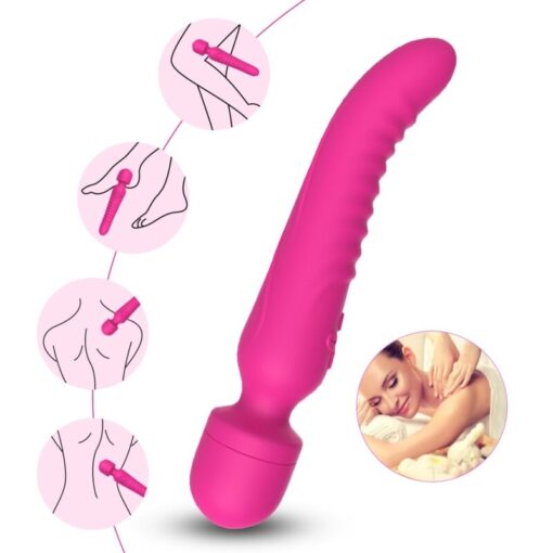 ARMONY - MISSION MASAJEADOR  VIBRADOR EFECTO CALOR FUCSIA - Imagen 4