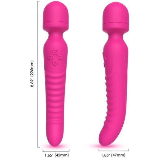 ARMONY - MISSION MASAJEADOR  VIBRADOR EFECTO CALOR FUCSIA - Imagen 3