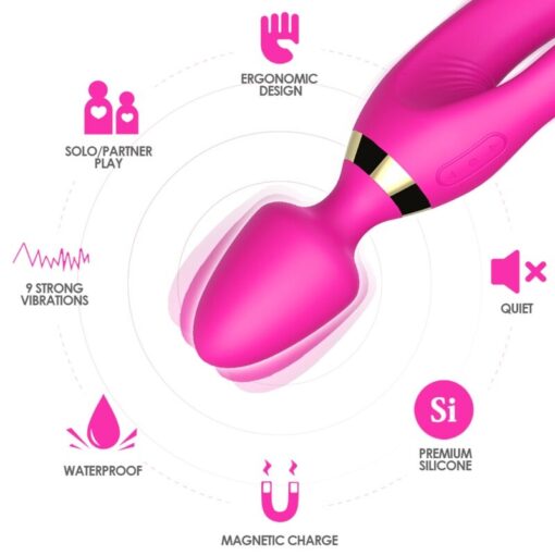 ARMONY - MASAJEADOR  VIBRADOR RABBIT FUCSIA - Imagen 2