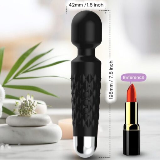 ARMONY - POSTMAN MASAJEADOR  VIBRADOR CABEZA FLEXIBLE NEGRO - Imagen 3