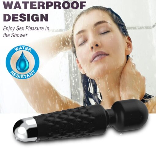 ARMONY - POSTMAN MASAJEADOR  VIBRADOR CABEZA FLEXIBLE NEGRO - Imagen 2