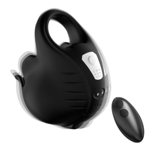 ARMONY - CUPPING ANILLO VIBRADOR CONTROL REMOTO NEGRO - Imagen 4
