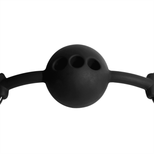 FETISH SUBMISSIVE BONDAGE - MORDAZA DE BOLA DE SILICONA TRANSPIRABLE - Imagen 5