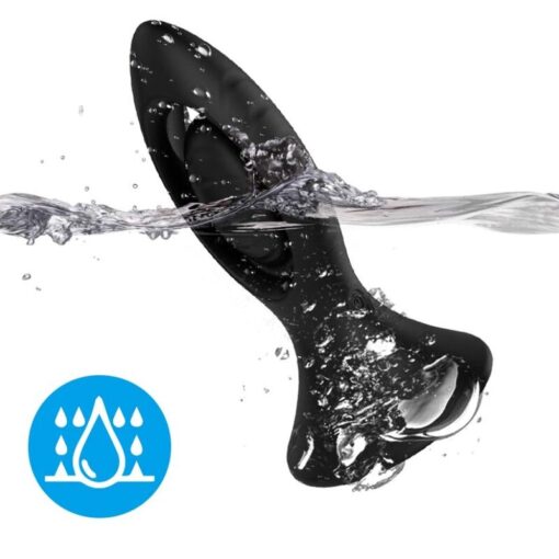 ARMONY - VIBRADOR  PLUG ANAL SILICONA NEGRO - Imagen 3