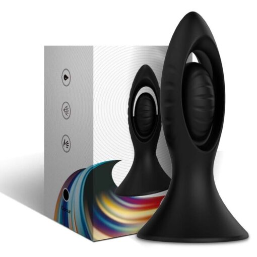 ARMONY - VIBRADOR  PLUG ANAL SILICONA NEGRO - Imagen 5