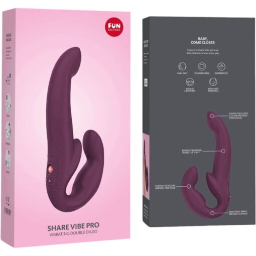 FUN FACTORY - SHARE VIBE PRO VIBRADOR DOBLE GRANATE - Imagen 3