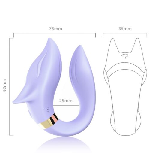 ARMONY - FOX VIBRADOR PAREJAS CONTROL REMOTO VIOLETA - Imagen 3