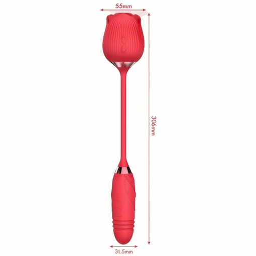 ARMONY - DELIGHT FLOWER ONDAS ESTIMULADORAS  THRUSTING ROJO - Imagen 3