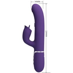Alternative view of PRETTY LOVE - VIBRADOR RABBIT CON LICKING MORADO