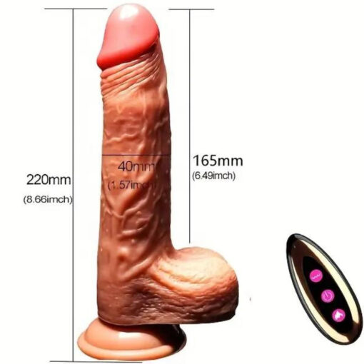 ARMONY - DILDO REALÍSTICO VIBRADOR  THRUSTING CONTROL REMOTO 22.5 CM - Imagen 5