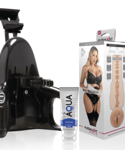 FLESHLIGHT - MIA MALKOVA VAGINA LVL UP + UNIVERSAL LAUNCH + LUBRICANTE AQUA QUALITY 50 ML