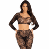 LEG AVENUE - SET TOP CORTO  MEDIAS TOBILLO