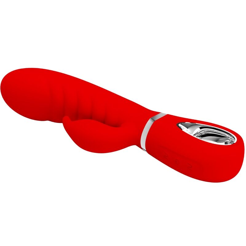 PRETTY LOVE - PRESCOTT VIBRADOR PUNTO G MULTIFUNCIÓN ROJO - Imagen 3