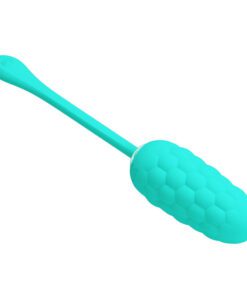 PRETTY LOVE - HUEVO VIBRADOR CON TEXTURA MARINA RECARGABLE VERDE AGUA