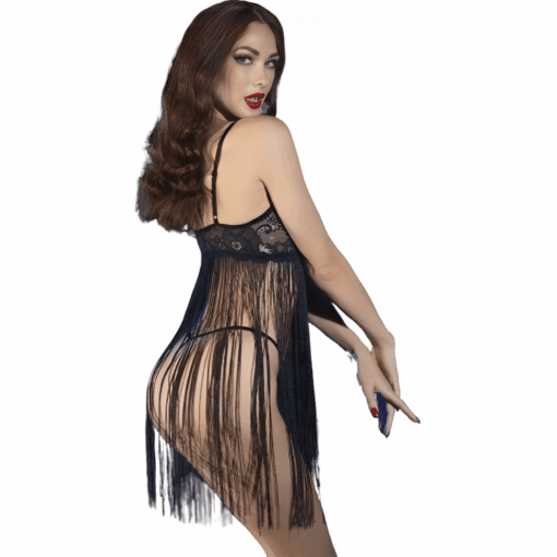 CHILIROSE - CR 4496 BABYDOLL NEGRO S/M - Imagen 2