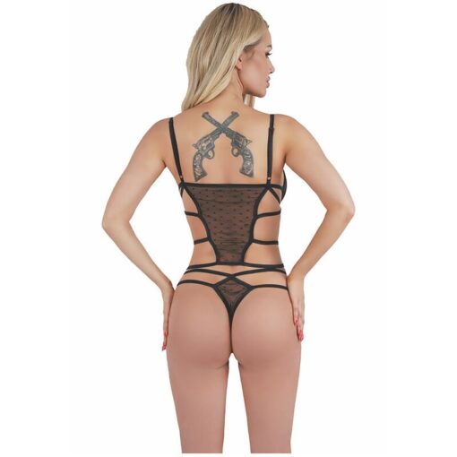LIVCO CORSETTI FASHION - AURORA LC90727 FALDA + PANTY NEGRO - Imagen 2