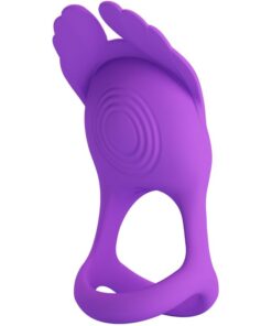 PRETTY LOVE - SILAS ANILLO VIBRADOR 7 VIBRACIONES SILICONA LILA