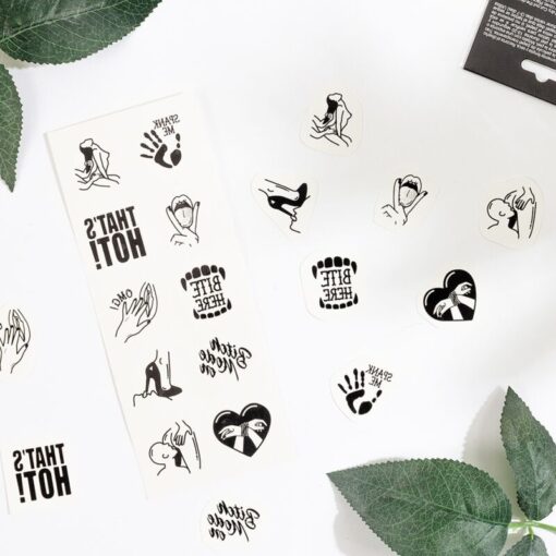 SECRET PLAY - SET DE 10 TATTOOS TEMPORALES KINKY COLLECTION - Imagen 5
