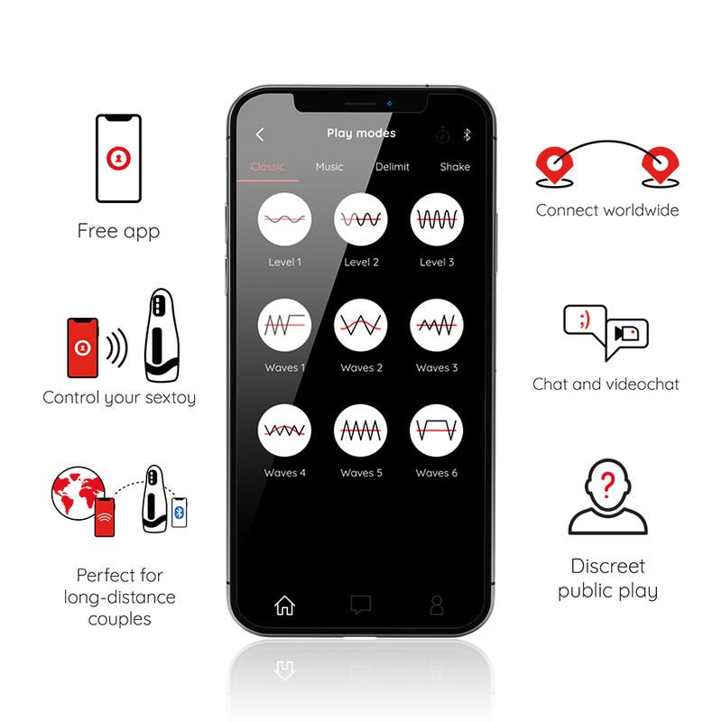 ONINDER - SEOUL MASTURBADOR MASCULINO DE COMPRESION Y VIBRACIÓN - APP GRATUITA - Imagen 5