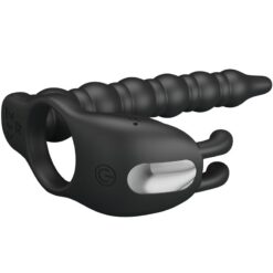 Alternative view of PRETTY LOVE - BLACKNEY ANILLO PENE CON PLUG VIBRADOR NEGRO