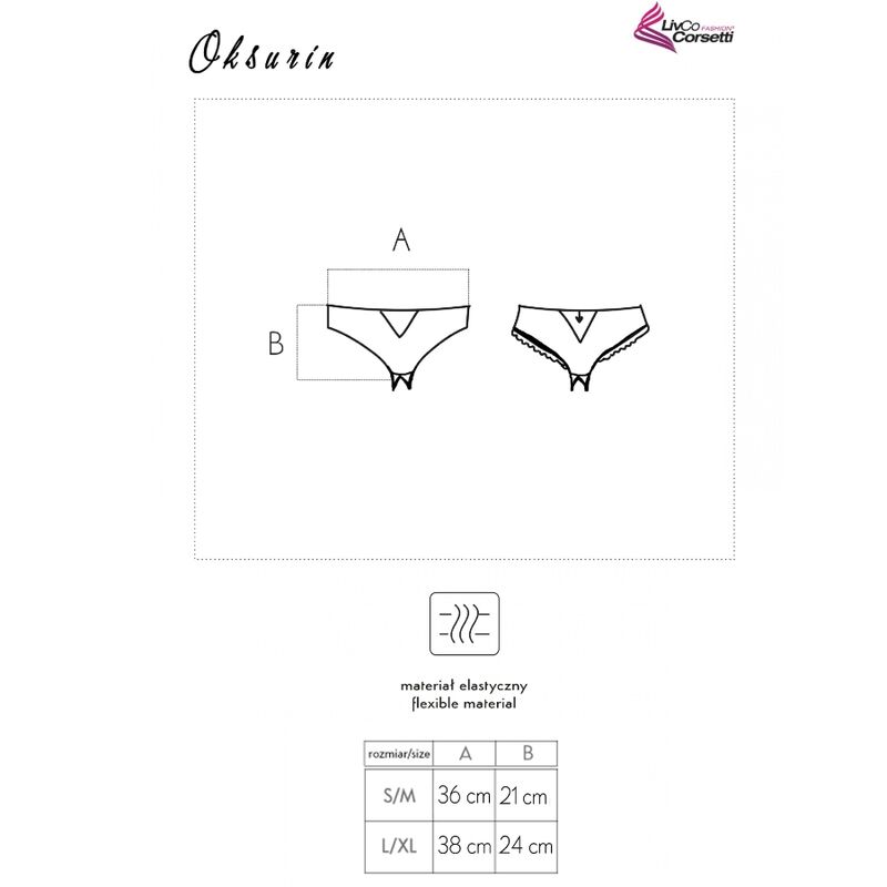 Livco Corsetti Fashion - Oksurin Panty con Apertura Negro - Imagen 5
